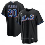 Maglia Baseball Uomo New York Mets Pete Alonso 2022 Alternato Replica Nero
