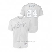 Maglia Baseball Uomo New York Mets Robinson Cano 2019 Players Weekend Autentico Bianco