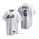 Maglia Baseball Uomo New York Mets Starling Marte Replica Home Bianco