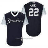 Maglia Baseball Uomo New York Yankees 2017 Little League World Series Jacoby Ellsbury Blu