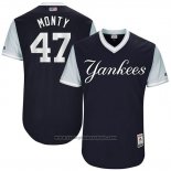 Maglia Baseball Uomo New York Yankees 2017 Little League World Series Jordan Montgomery Blu