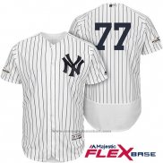 Maglia Baseball Uomo New York Yankees 2017 Postseason Clint Frazier Bianco Flex Base