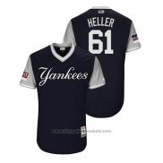 Maglia Baseball Uomo New York Yankees Ben Heller 2018 LLWS Players Weekend Heller Blu