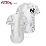 Maglia Baseball Uomo New York Yankees Bianco 2018 Festa del papa Flex Base