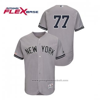 Maglia Baseball Uomo New York Yankees Clint Frazier 150 Anniversario Flex Base Grigio