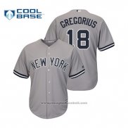 Maglia Baseball Uomo New York Yankees Didi Gregorius Cool Base Road Grigio