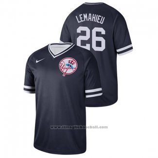 Maglia Baseball Uomo New York Yankees Dj Lemahieu Cooperstown Collection Legend Blu