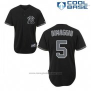 Maglia Baseball Uomo New York Yankees Joe Dimaggio 5 Nero Fashion Cool Base