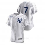 Maglia Baseball Uomo New York Yankees Mickey Mantle Authentic Bianco