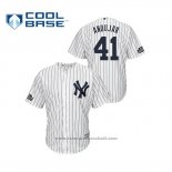 Maglia Baseball Uomo New York Yankees Miguel Andujar Cool Base 2019 London Series Bianco