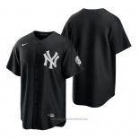 Maglia Baseball Uomo New York Yankees Replica 2021 Nero