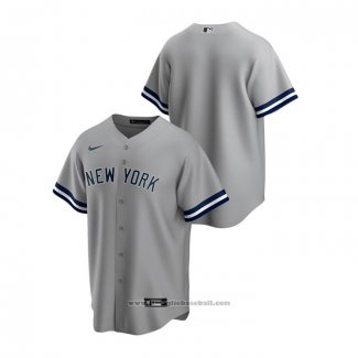 Maglia Baseball Uomo New York Yankees Replica Road Grigio