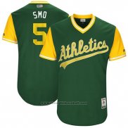 Maglia Baseball Uomo Oakland Athletics 2017 Little League World Series Jake Smolinski Verde