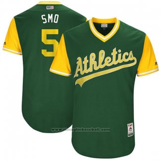 Maglia Baseball Uomo Oakland Athletics 2017 Little League World Series Jake Smolinski Verde