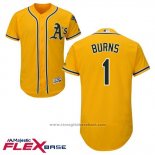 Maglia Baseball Uomo Oakland Athletics Billy Burns Or Autentico Collection Flex Base Custom