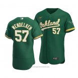 Maglia Baseball Uomo Oakland Athletics J.b. Wendelken Kelly Autentico Alternato Verde