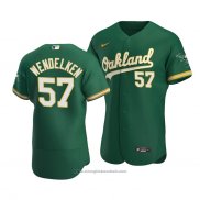 Maglia Baseball Uomo Oakland Athletics J.b. Wendelken Kelly Autentico Alternato Verde