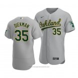 Maglia Baseball Uomo Oakland Athletics Jake Diekman Autentico Road Grigio