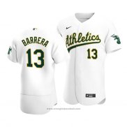 Maglia Baseball Uomo Oakland Athletics Luis Barrera Autentico Home Bianco