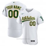 Maglia Baseball Uomo Oakland Athletics Personalizzate Primera Autentico Bianco