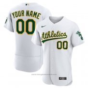 Maglia Baseball Uomo Oakland Athletics Personalizzate Primera Autentico Bianco