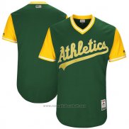 Maglia Baseball Uomo Oakland Athletics Players Weekend 2017 Personalizzate Verde