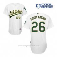 Maglia Baseball Uomo Oakland Athletics Scott Kazmir 26 Bianco Home Cool Base