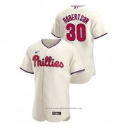 Maglia Baseball Uomo Philadelphia Phillies David Robertson Autentico 2020 Alternato Crema