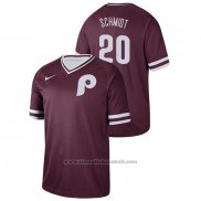 Maglia Baseball Uomo Philadelphia Phillies Mike Schmidt Cooperstown Collection Legend Granate