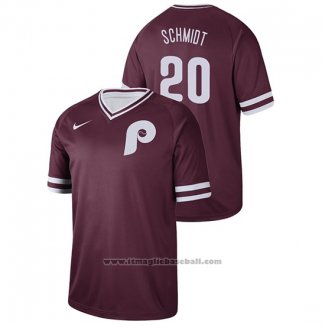 Maglia Baseball Uomo Philadelphia Phillies Mike Schmidt Cooperstown Collection Legend Granate