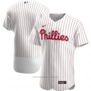 Maglia Baseball Uomo Philadelphia Phillies Primera Autentico Bianco