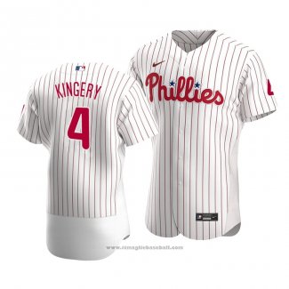 Maglia Baseball Uomo Philadelphia Phillies Scott Kingery Autentico Home Bianco