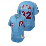 Maglia Baseball Uomo Philadelphia Phillies Steve Carlton Cooperstown Collection Autentico Blu