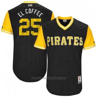 Maglia Baseball Uomo Pittsburgh Pirates 2017 Little League World Series Gregory Polanco Nero