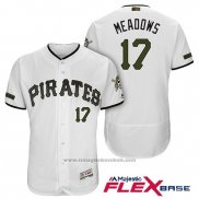 Maglia Baseball Uomo Pittsburgh Pirates Austin Meadows Bianco 2018 Home Alternato Flex Base