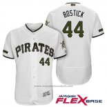Maglia Baseball Uomo Pittsburgh Pirates Christopher Bostick Bianco 2018 Home Alternato Flex Base