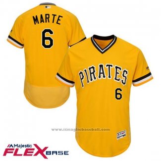 Maglia Baseball Uomo Pittsburgh Pirates Starling Marte Autentico Collection Or Flex Base