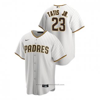 Maglia Baseball Uomo San Diego Padres Fernando Tatis Jr. Replica Home Bianco Marrone