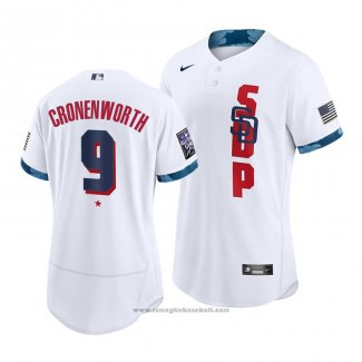 Maglia Baseball Uomo San Diego Padres Jake Cronenworth 2021 All Star Autentico Bianco