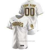 Maglia Baseball Uomo San Diego Padres Personalizzate Autentico Alternato Bianco Marrone