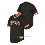 Maglia Baseball Uomo San Francisco Giants Cooperstown Collection Mesh Wordmark V-Neck Nero