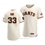 Maglia Baseball Uomo San Francisco Giants Darin Ruf Autentico Primera Crema