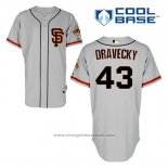 Maglia Baseball Uomo San Francisco Giants Dave Dravecky 43 Grigio Alternato Cool Base