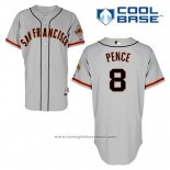 Maglia Baseball Uomo San Francisco Giants Hunter Pence 8 Grigio Cool Base