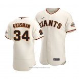 Maglia Baseball Uomo San Francisco Giants Kevin Gausman Autentico Primera Crema