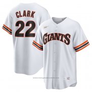 Maglia Baseball Uomo San Francisco Giants Will Clark Primera Cooperstown Collection Bianco