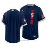 Maglia Baseball Uomo Seattle Mariners 2021 All Star Replica Blu