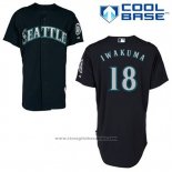 Maglia Baseball Uomo Seattle Mariners Hisashi Iwakuma 18 Blu Alternato Cool Base