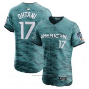 Maglia Baseball Uomo Shohei Ohtani All Star 2023 Vapor Premier Elite Verde