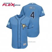 Maglia Baseball Uomo Tampa Bay Rays Blake Snell Flex Base Allenamento Primaverile 2019 Blu